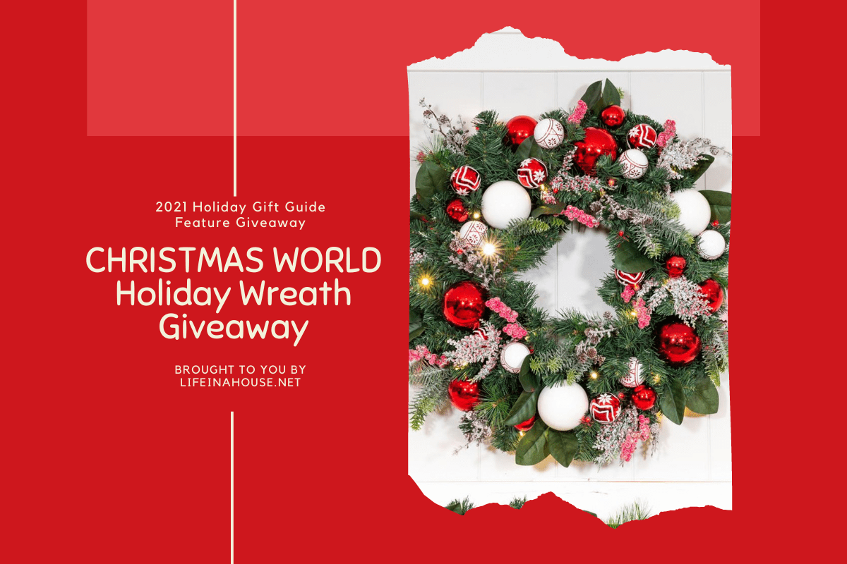 christmas world wreath giveaway